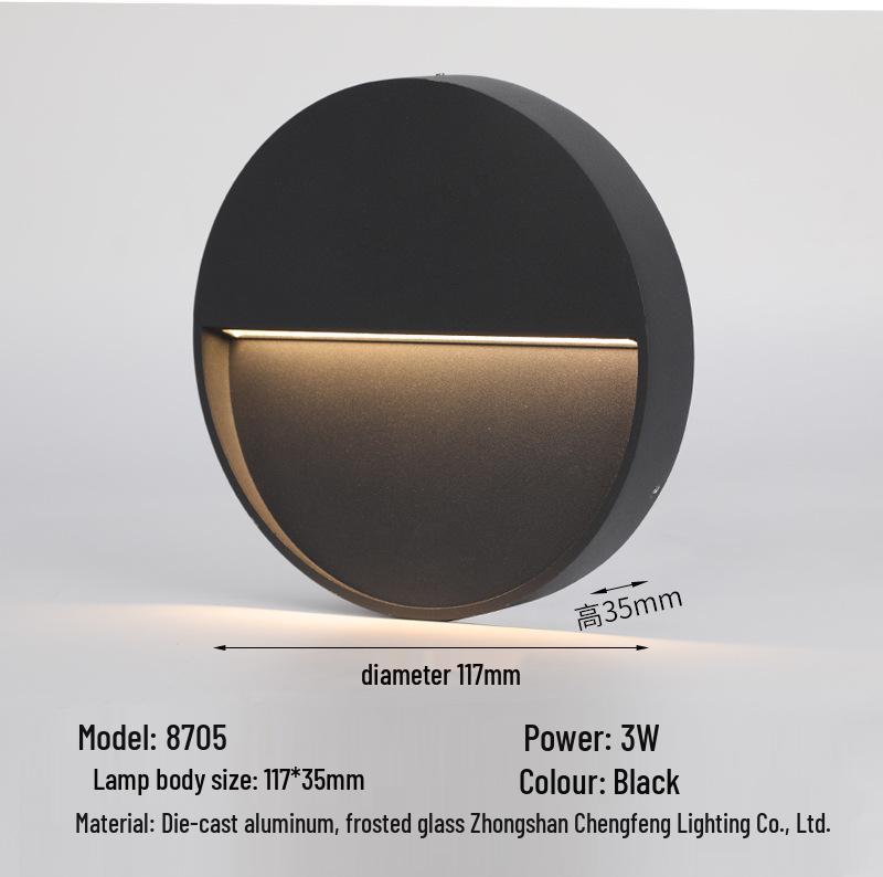 Водонепроницаемый светодиодный светильник для ступеней для наружных пандусов и углов, литой алюминиевый плинтусный светильник