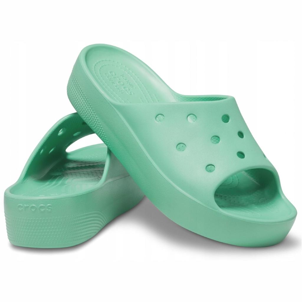 Saboti Femei Women's Classic Platform Slide Sandals Lightweight Comfort Clogs Croslite Verde Green