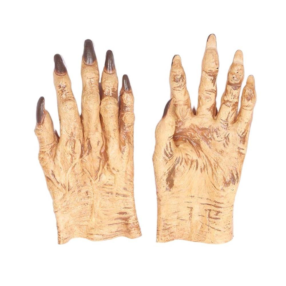 Водонепроницаемые перчатки оборотня, имитация, виниловые, реквизит для макияжа для вечеринки, перчатки для косплея на Хэллоуин, карнавал