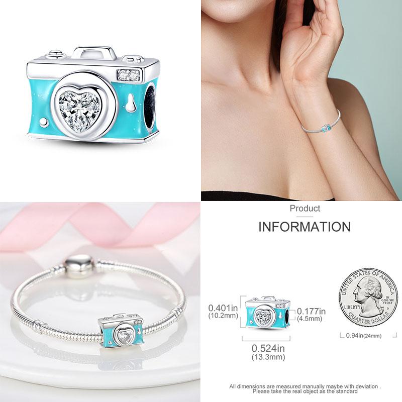 Шарм Медь Путешествия Самолет Земля Бусины Подвеска Подходит Оригинальный Браслет Сделай Сам Изысканные Ювелирные Изделия Шармы