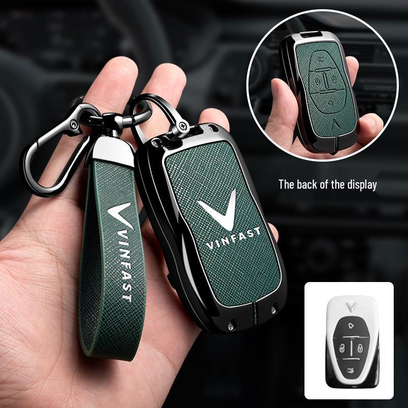 Vinfast Vietnam Car Key Case for Zhonghua V5/VF8 VF3/5/9 High-End Key Bag with Buckle for Men