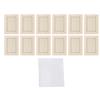 12pcs Wooden Photo Frame 7.5 X 5.5in Decorative DIY Wood Picture Frame Craft Kit for Painting Arts