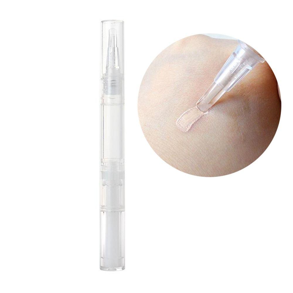 Прозрачная поворотная ручка, пустая ручка для масла для ногтей, дорожный косметический контейнер, вращающаяся вакуумная ручка для переупаковки