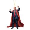 Acrylic Funny Donald Trump Hanging Ornament for Car Backpack Keyring (Superman)