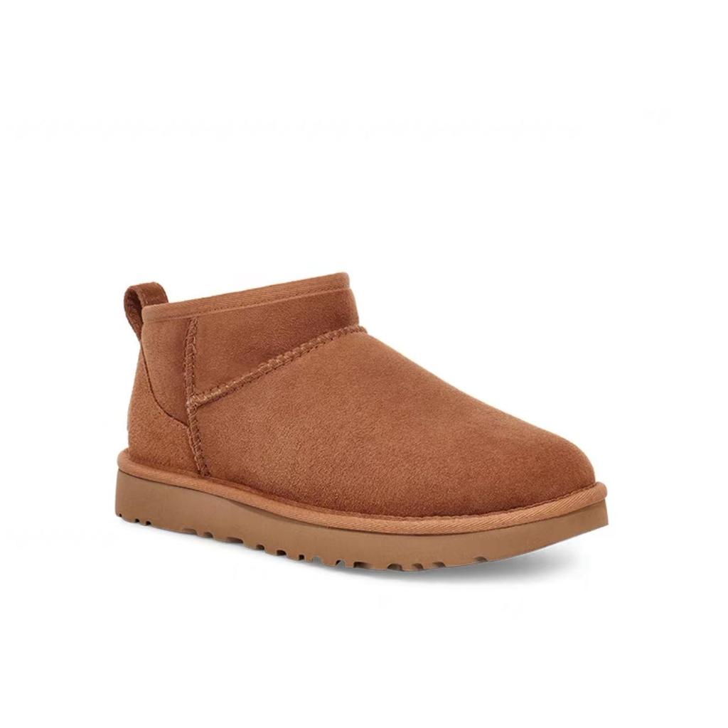 Мини угги из овчины Чжоу Дунъюй: Теплая, Толстая Шерсть, Нескользящий Зимний Стиль для Пар