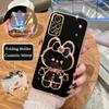 Note11s Роскошный чехол-держатель для зеркала с покрытием для Xiaomi Redmi Note 11 Pro 4g 5g 11s 11pro Plus 10 10s 9 9s Силиконовый чехол-подставка
