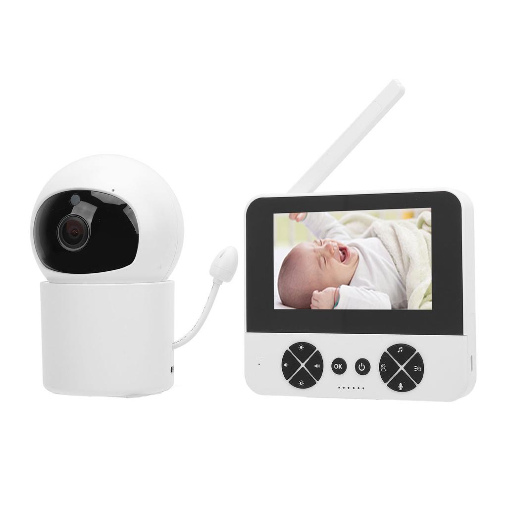 Детская камера с экраном 4,3 дюйма, двухсторонней связью, управлением через приложение, обнаружением звука дыхания, детской камерой