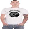 Футболка Metallica Черный Альбом Постер Логотип Группы Официальная Унисекс Белый