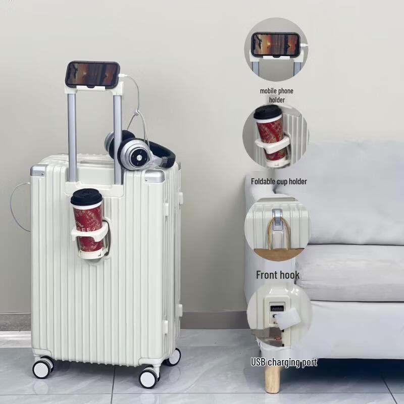 JOURHEY SHI Durable ABS Spinner Luggage