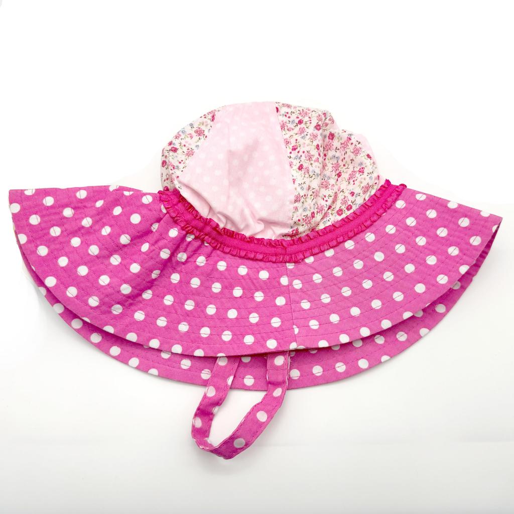 Sunglobe UV Protection Baby Hat Baby Hat Toddler Southwester Number Fuchsia (Children's/Infant) - - (JP, Size, 46.0 Cm, Pink)