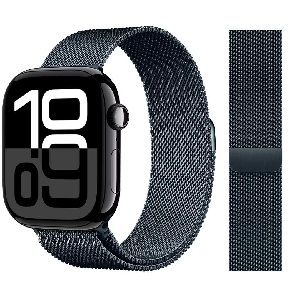 Strap For Apple Watch Band 46mm 44mm 45mm 40mm 42mm 41mm 49mm Milanese Loop correa Bracelet iWatch Series 11 10 Ultra 2 9 8 SE 3