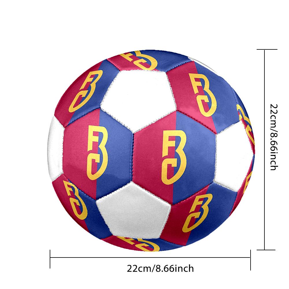 1PC FC Basel team size 5 soccer ball PrahaIndoor Soccer Ball Colorful All Ages Machine Stitched PVC Competition Ready Durable High-Bounce