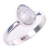 Кольцо из серебра 925 пробы с натуральным радужным лунным камнем ручной работы S.9 a0J65