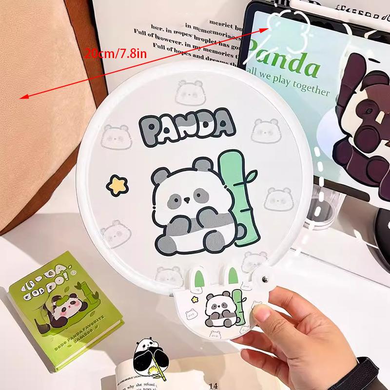 Портативный мультяшный складной веер Kawaii креативный складной веер прохладный летний ручной веер летающий диск карманный тканевый веер подарки для детей