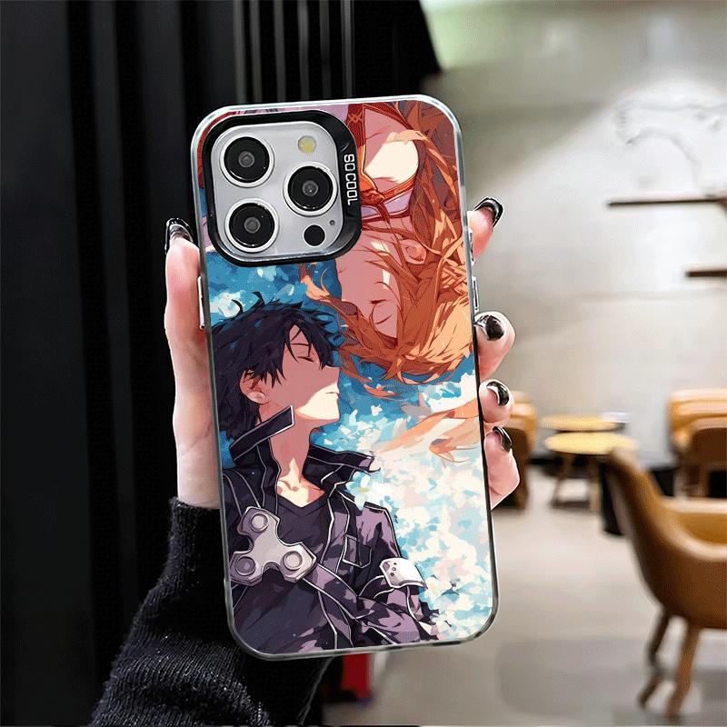 Ударопрочный чехол для телефона Sword Art Online Anime для iPhone 17 Air 16 16E 15 Pro Max 14 Plus 13 Mini 12 Задняя крышка Противоударный Fundas