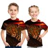 Summer Children Space Galaxy 3D T Shirt Angel Animal Lion Tiger Wolf Leopard Printed Boys Girls T-shirt Kids Fashion Tshirt Tops