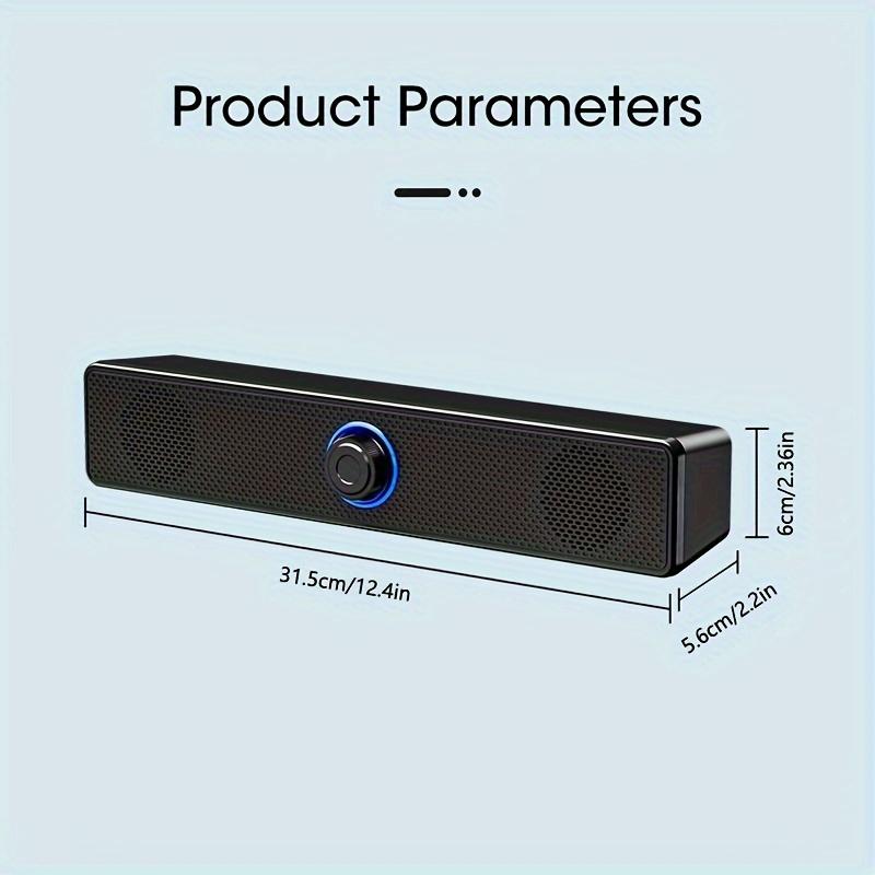Проводная акустическая система объемного звучания Soundbar Проводные компьютерные колонки Стерео сабвуфер Soundbar для ноутбука ПК Компьютер ТВ