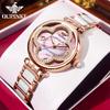 Brand Watches Women's Diamond-encrusted Four-leaf Quartz Waterproof Watch Women's Watch