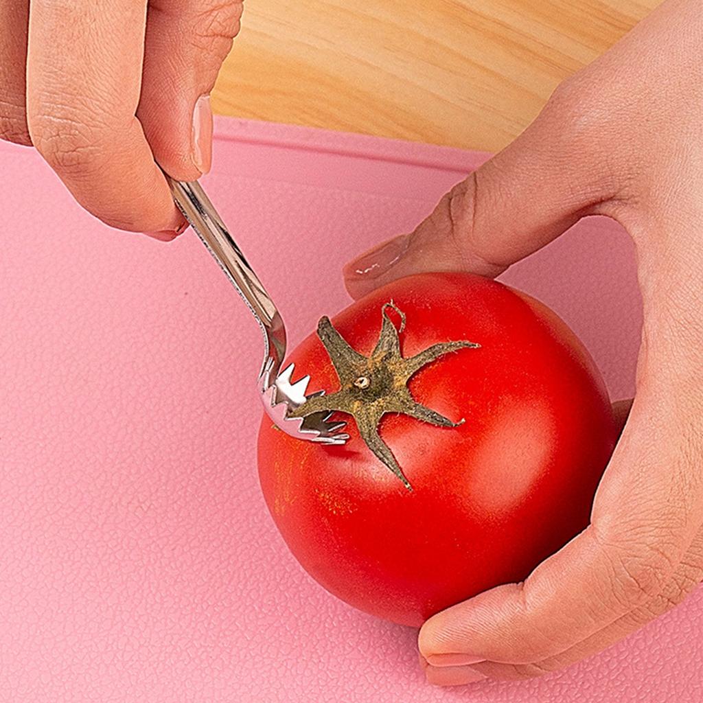 Food Grade Stainless Steels Fruit Corer Tool Set 4Pcs For Tomato Strawberry Huller And Vegetable Stem Removal Utensils