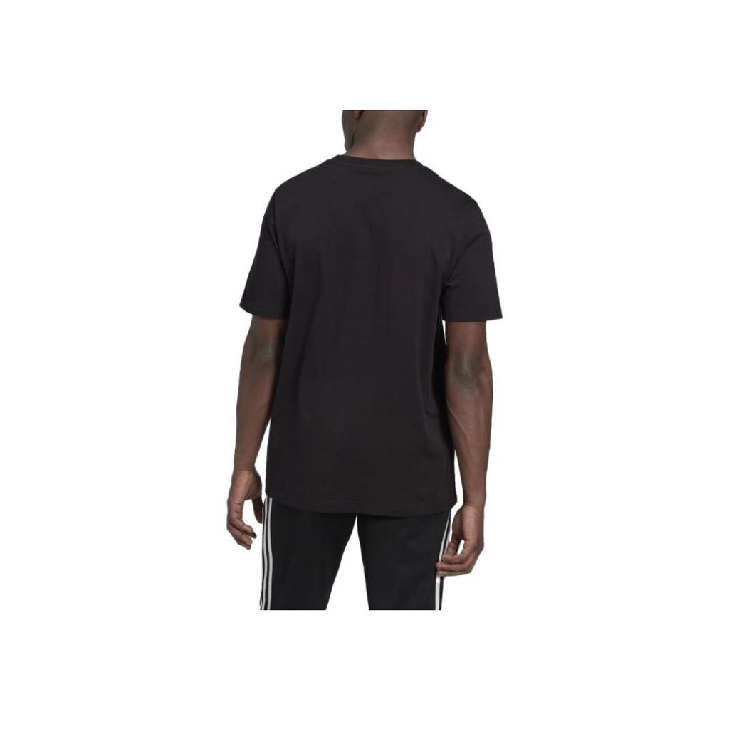 Adidas Футболка с графическим камуфляжным принтом, черная, мужская уличная одежда HK5157