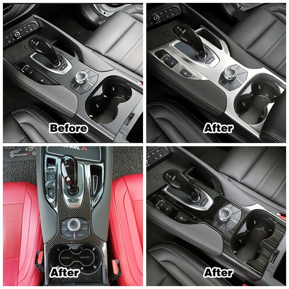 Для Haval F7 F7X 2018-панель переключения передач, держатель стакана для воды, накладка, внутренняя накладка из нержавеющей стали