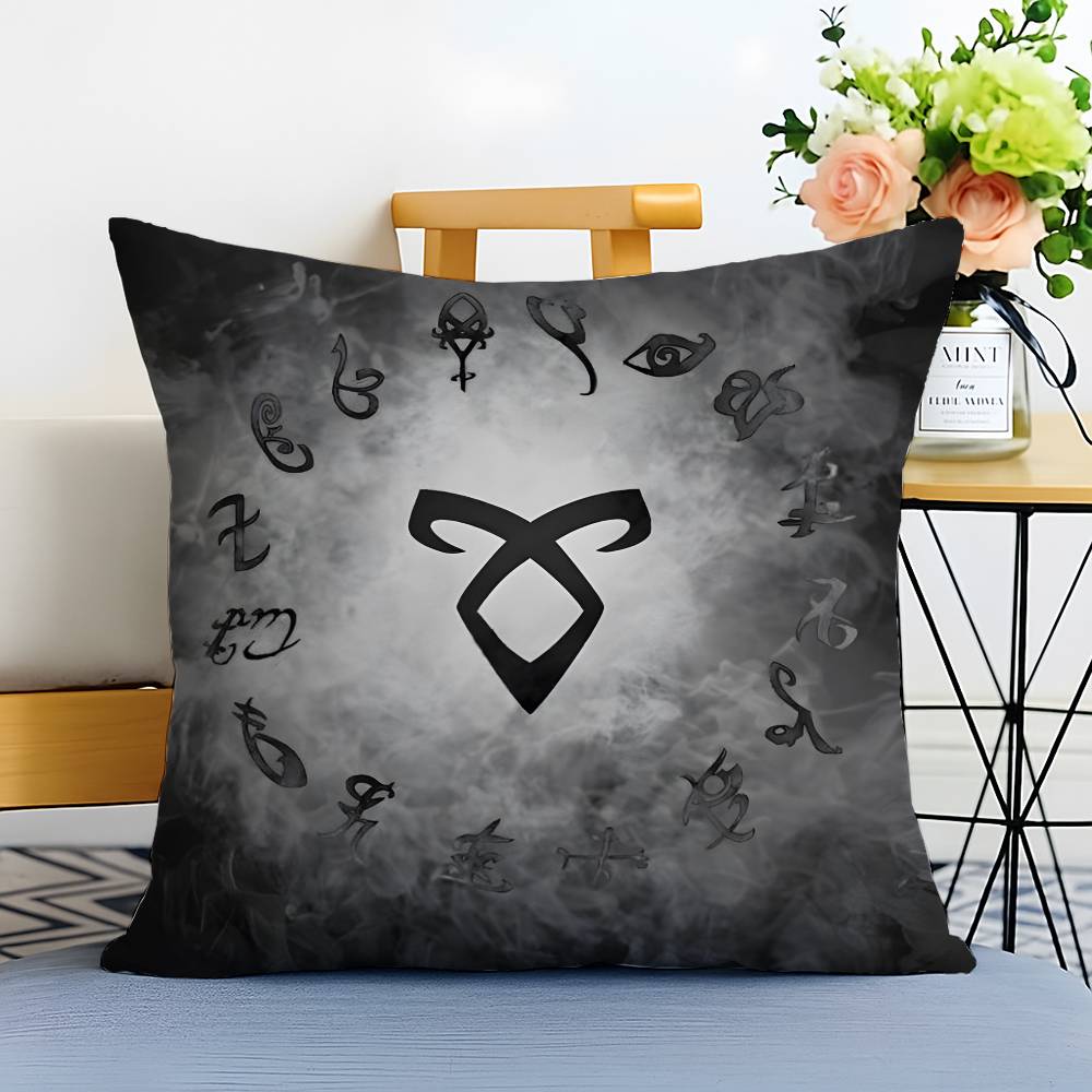 Hot TV Series S-Shadowhunters-MT Pillow Case Printed Brushed Fleece Pillow Baby Skin-Touch Eco-Friendly Dye-Sublimat