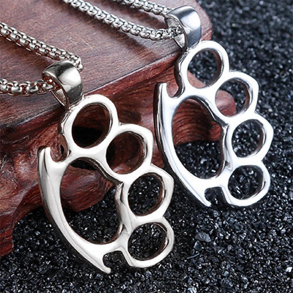 Модный хип-хоп стиль титановый стальной палец тигр кулон личность хипстер мужчины и женщины боксерская цепочка из нержавеющей стали кулон