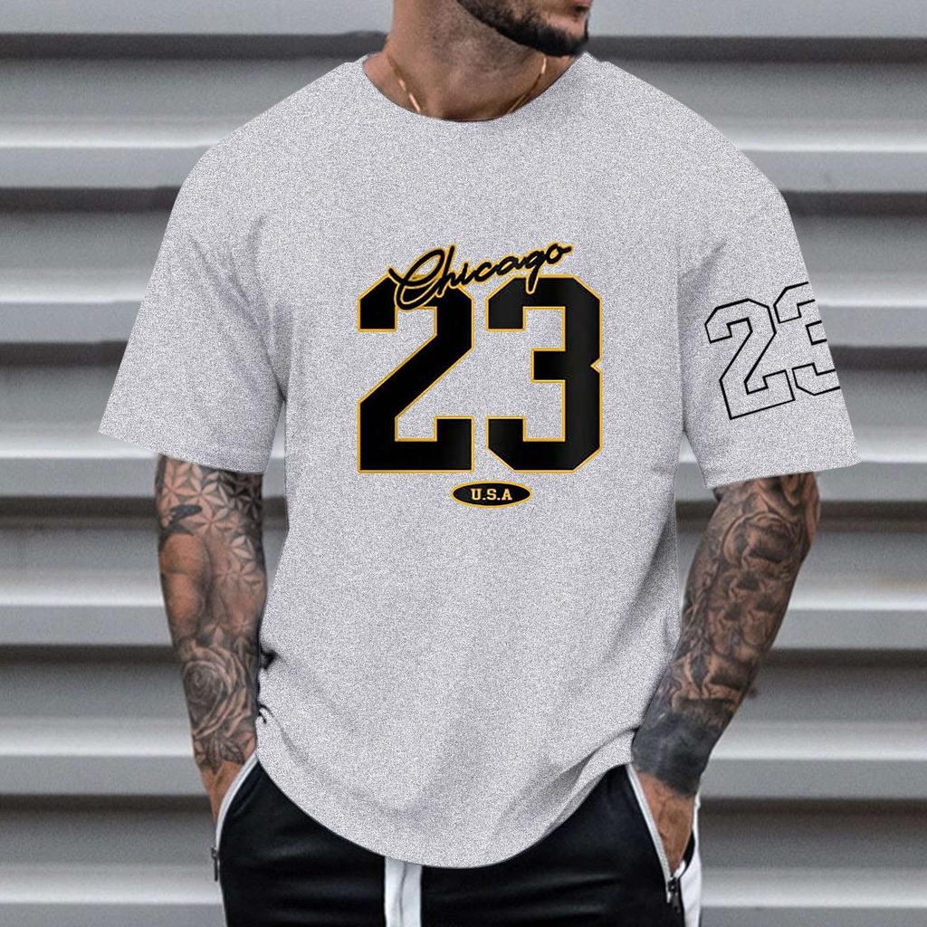 European and American men's trend simple style 3D digital printing short-sleeved T blood, can be sent on behalf of one piece