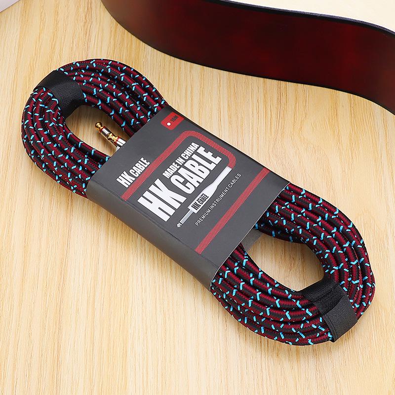 HK Плетеный аудиокабель с шумоподавлением для гитары, бас-гитары и инструментов