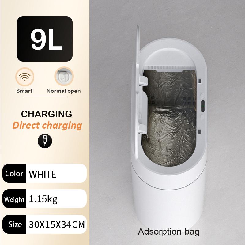 Автоматический умный сенсорный мусорный бак, водостойкая мусорная корзина для ванной комнаты, ведро для домашнего хранения, кухонная мусорная корзина