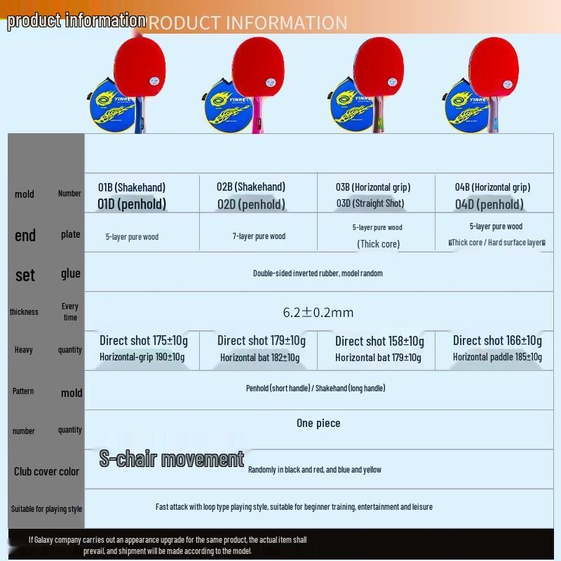 WEZHO 4-Star Training Table Tennis Racket
