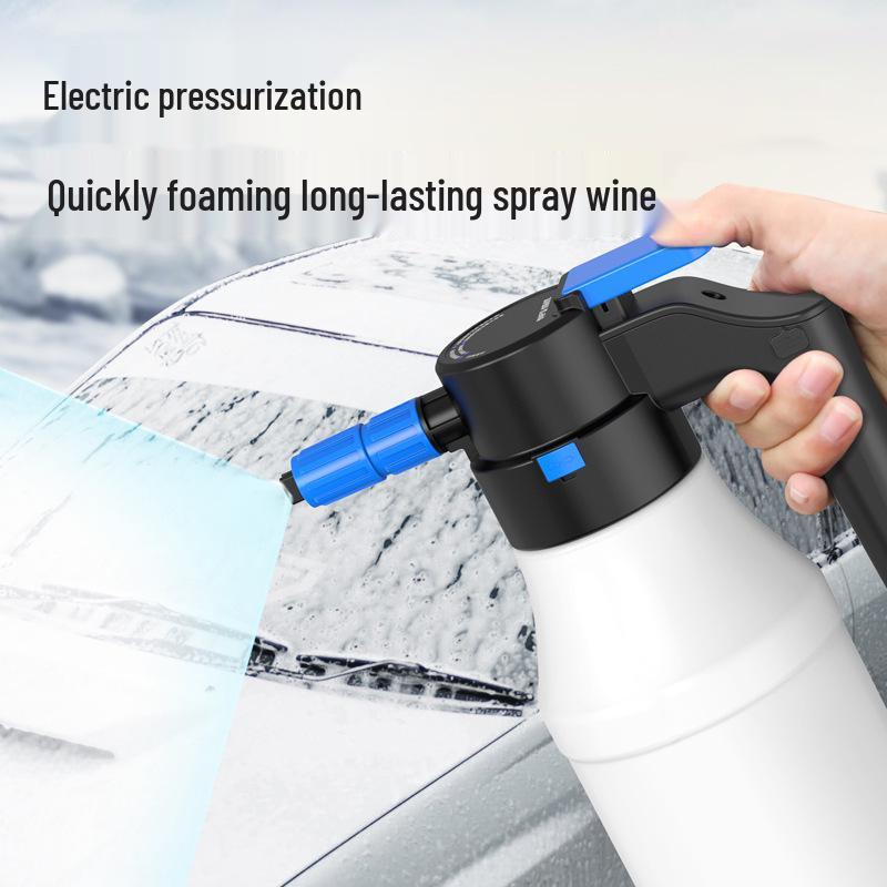 Беспроводной электрический пенораспылитель для мойки автомобиля и садоводства