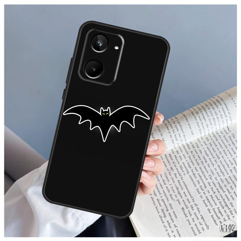 Готический чехол 'Летучая мышь-вампир' для Realme C51 C55 C53 C35 C33 C30 C67 C21Y C25s C15 9 10 11 12 Pro Plus GT Neo 5