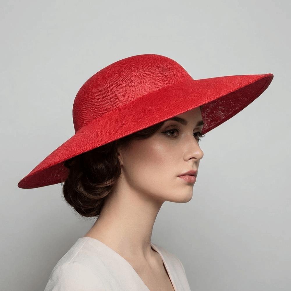 Wide Brim Vintage Fascinator Hat Big Bride Headdress Exquisite Masquerade Top Hat Party