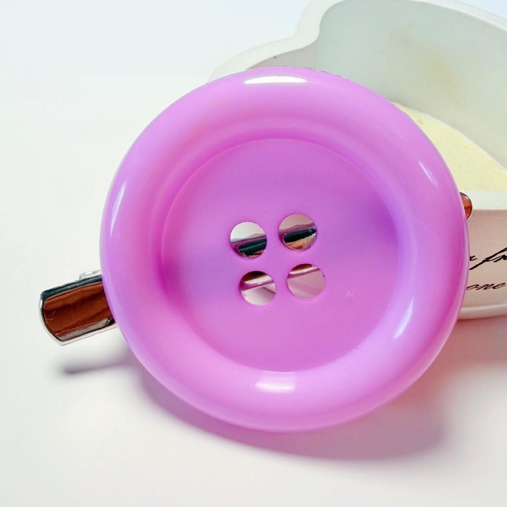 Colorful Extra Large Button Hair Clip Cute Hair Accessory Hair Side Clip Daily Decoration