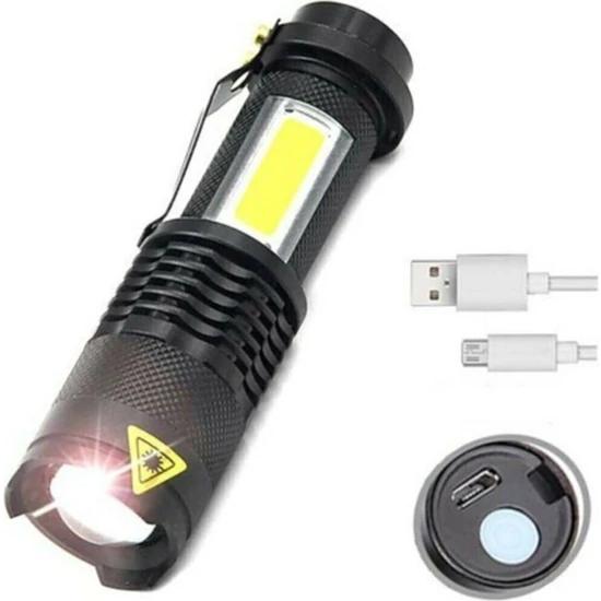 LED USB Rechargeable Ultra Powerful Large Size Flashlight