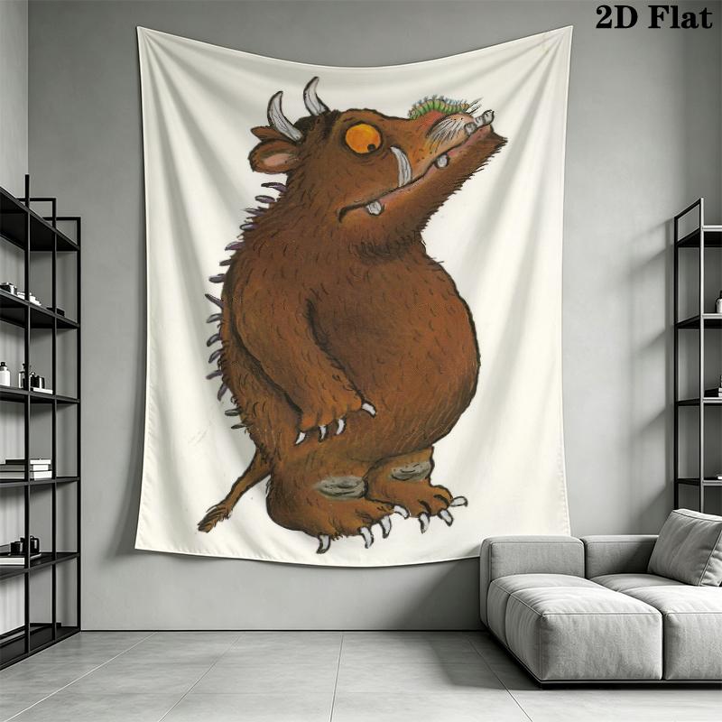 The Gruffalo Wall Tapestry Aesthetic Wall Hanging Printed Fabric Blanket Decorative Tapestries for Bedroom Living Room Home Decor
