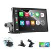 7 Inch Wireless CarPlay & Android Auto Display Audio Rear View Monitor Mirror Youtube