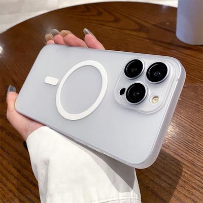 Оригинальный прозрачный чехол Magsafe для iPhone 15 14 Plus 13 12 11 Pro Max, магнитная пленка для объектива, защита камеры, жесткий чехол для ПК