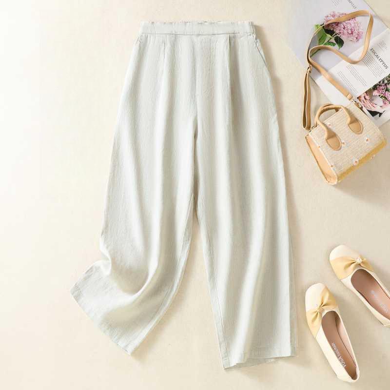 Women's Back Pocket Cotton Pants