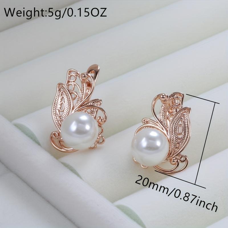 1 пара висячих серег золотого цвета для женщин, винтажные серьги с цветочным узором и жемчугом для пирсинга невесты, свадебные серьги, элегантные ювелирные изделия