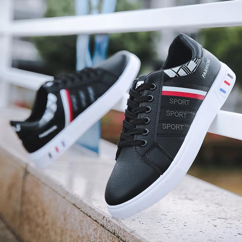 Модные кроссовки мужские вулканизированные туфли на толстой подошве удобные весенне-осенние мужские туфли на платформе спортивные повседневные белые туфли