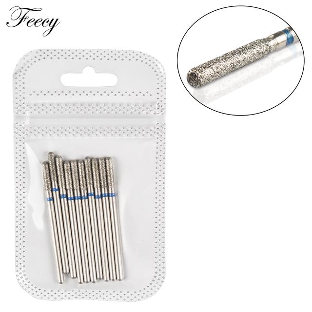 Фрезы для маникюра, 10 шт., Алмазные сверла для ногтей, станочные фрезы для снятия гель-лака, пилка для ногтей, буфер для педикюра