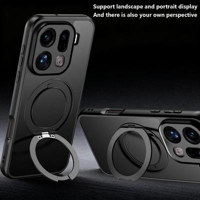 Чехол для OPPO Find X9 Pro Жесткий с кольцом-подставкой Магнитный MagSafe Защитная задняя крышка Чехол для корпуса телефона OPPO Find X9 X8 Pro