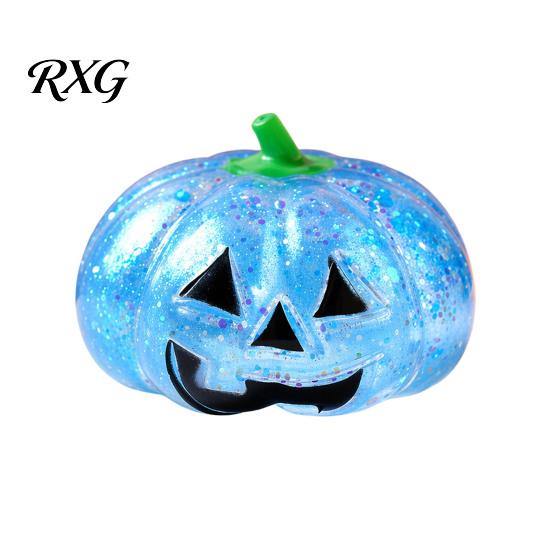 Elastic Fidget Toy 1/2/3Pcs Halloween Pumpkin Stress Relief Toy, Creepy Head Squeeze Glitter Ball for Kids Adults, Party Favors Decompression