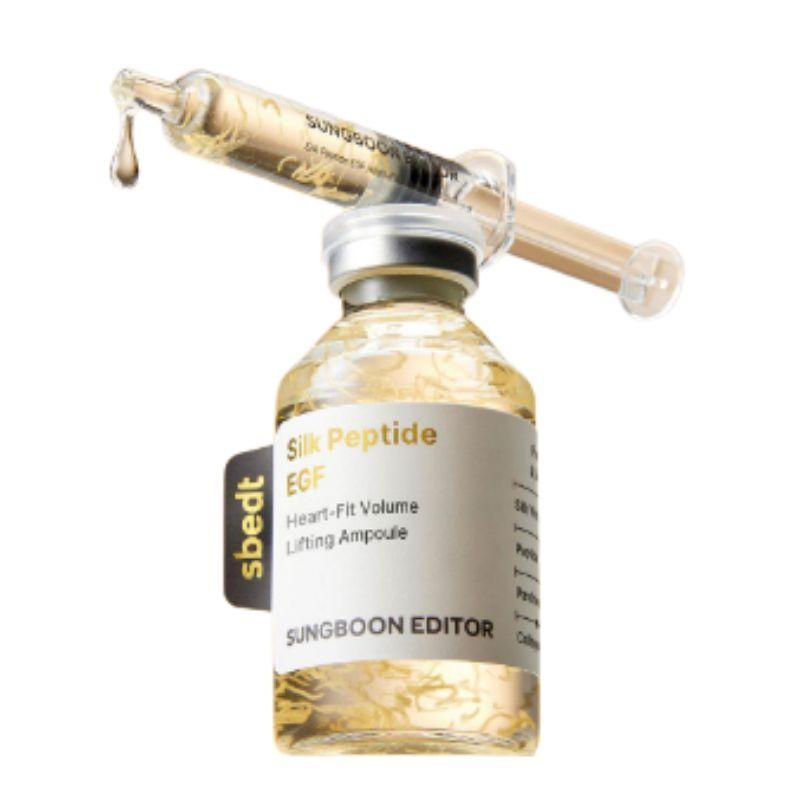 SUNGBOON EDITOR Шелковый Пептид EGF Ampoule Heart-Fit для Объема и Лифтинга Укрепление и Упругость 40 мл