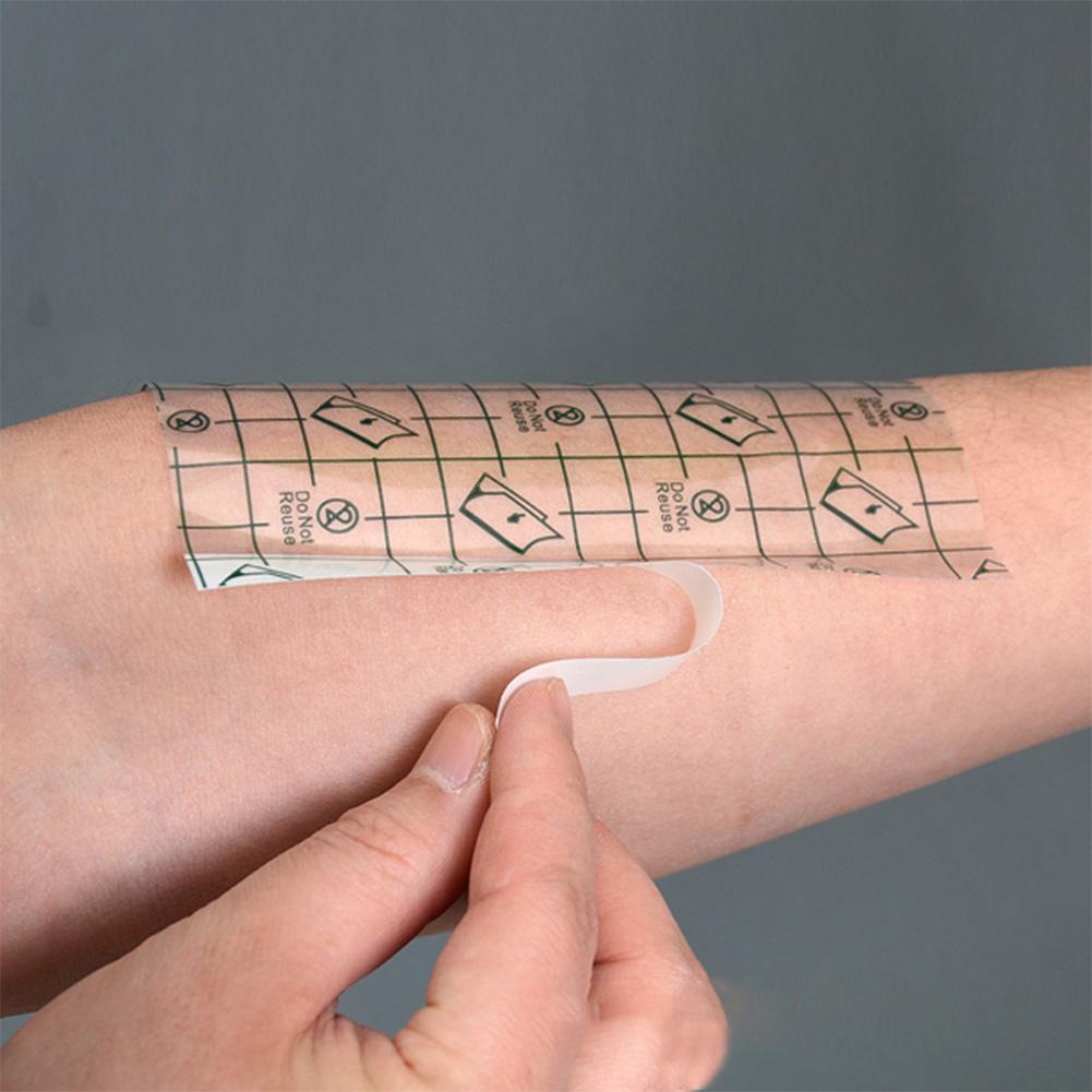 10 шт. клейкая лента прозрачная полиуретановая антиаллергическая медицинская раневая повязка фиксирующая лента водонепроницаемый пластырь