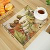 Феи Зимнего Принта Льняные Салфетки под Тарелки Алфавитная Кухонная Подставка под Тарелку 30x45см Подставки под Чашки, Стаканы, Миски