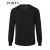 PORTS Women's Geometric Knit Wool Round Neck Sweater