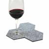 Versatile And Stylish Pack Of 6 Felt Fabric Hexagon Cup Mat Drink Coasters For Any Beverage